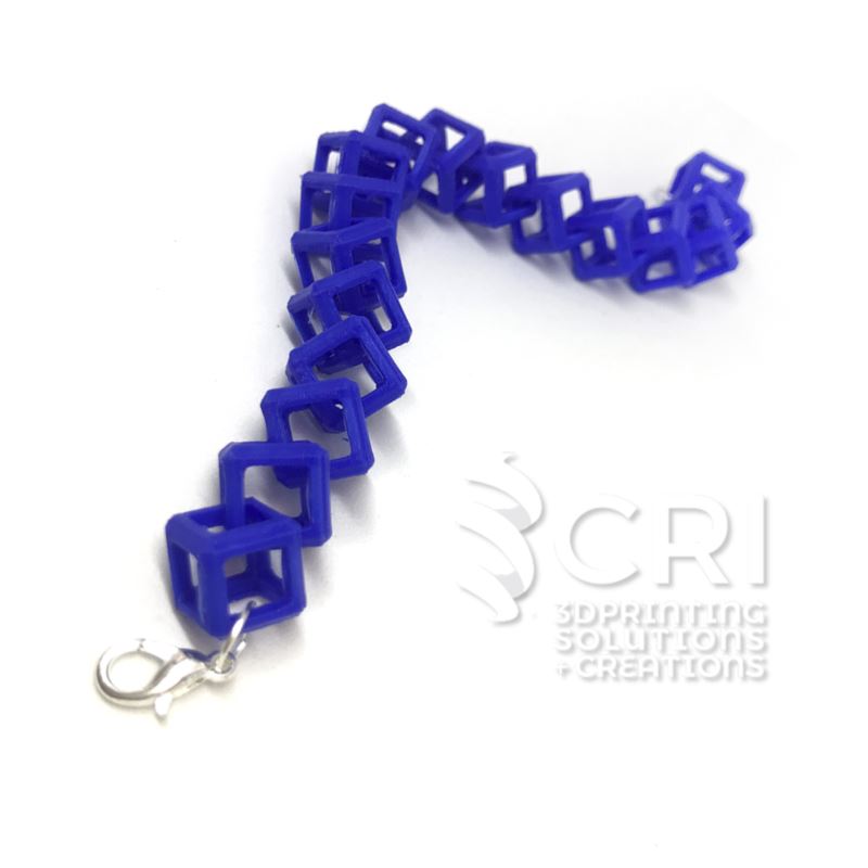 Bracciale Chain Cubes in stampa 3d